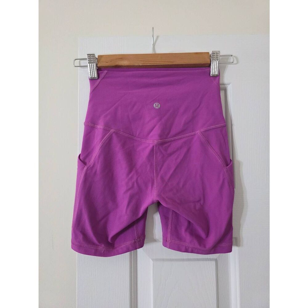 Lululemon Align High-Rise Short with Pockets 6" Vivid Plum Size 2
